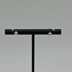 rose gold tone ball stud earrings